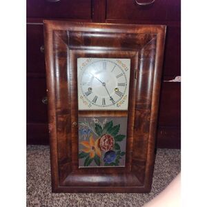 19th Century Antique Empire Mantle / Shelf Clock